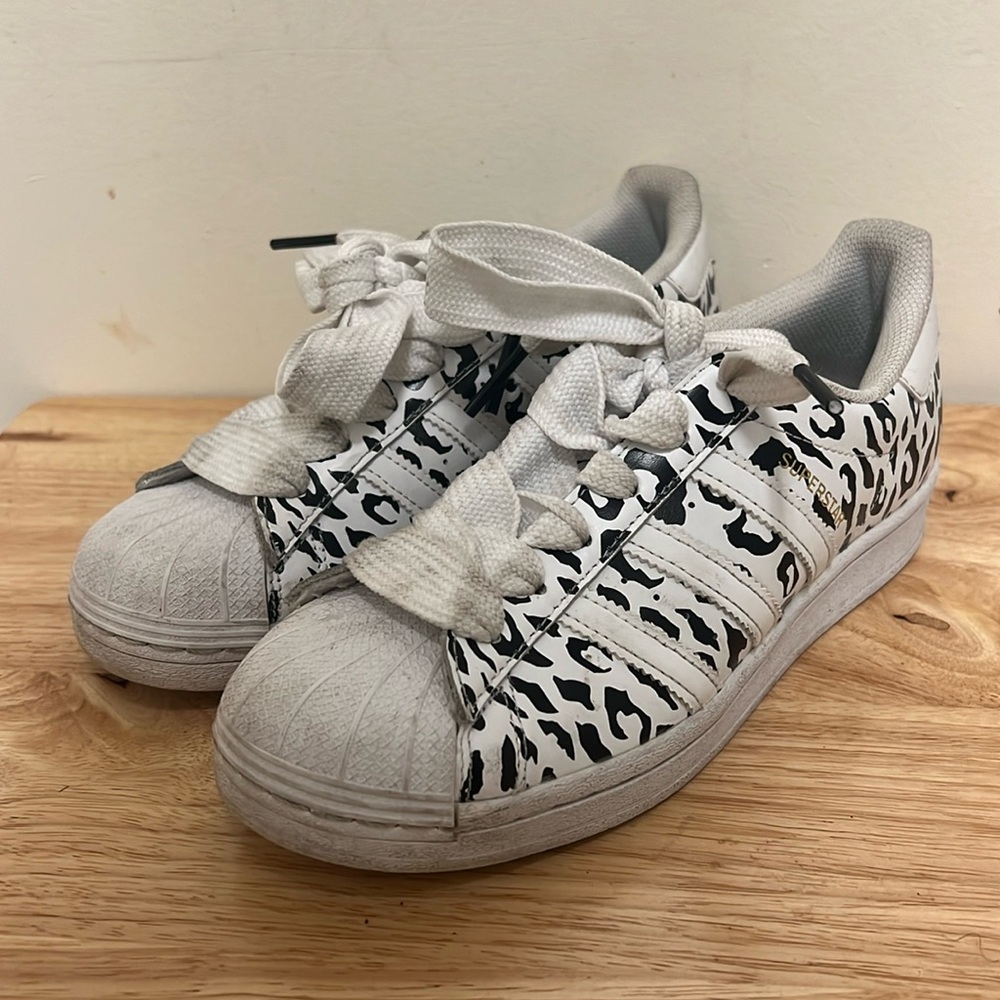 Adidas Superstar Cheetah Print Sneakers